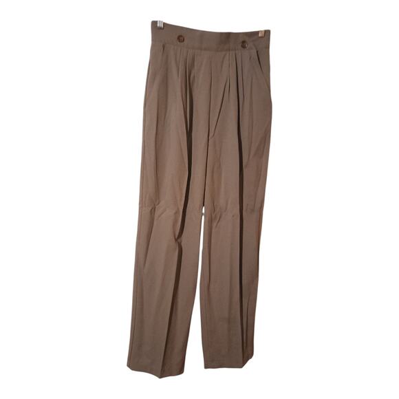 Stringbean Vintage USA Gray Double Button Pleated Front Women's Pants Waist 28" - Picture 1 of 9
